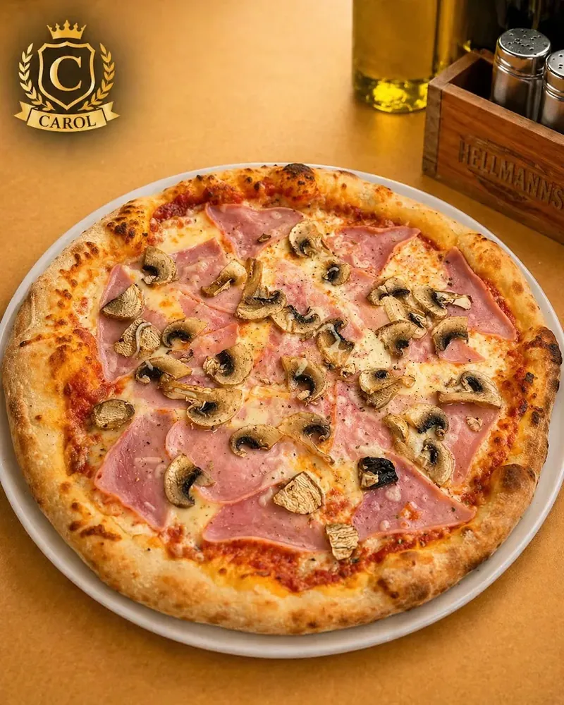 Pizza Prosciutto e funghi